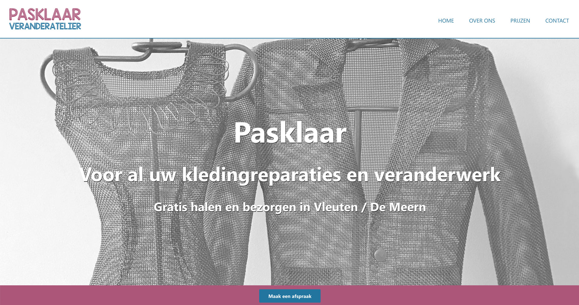 Website voor Pasklaar Veranderatelier