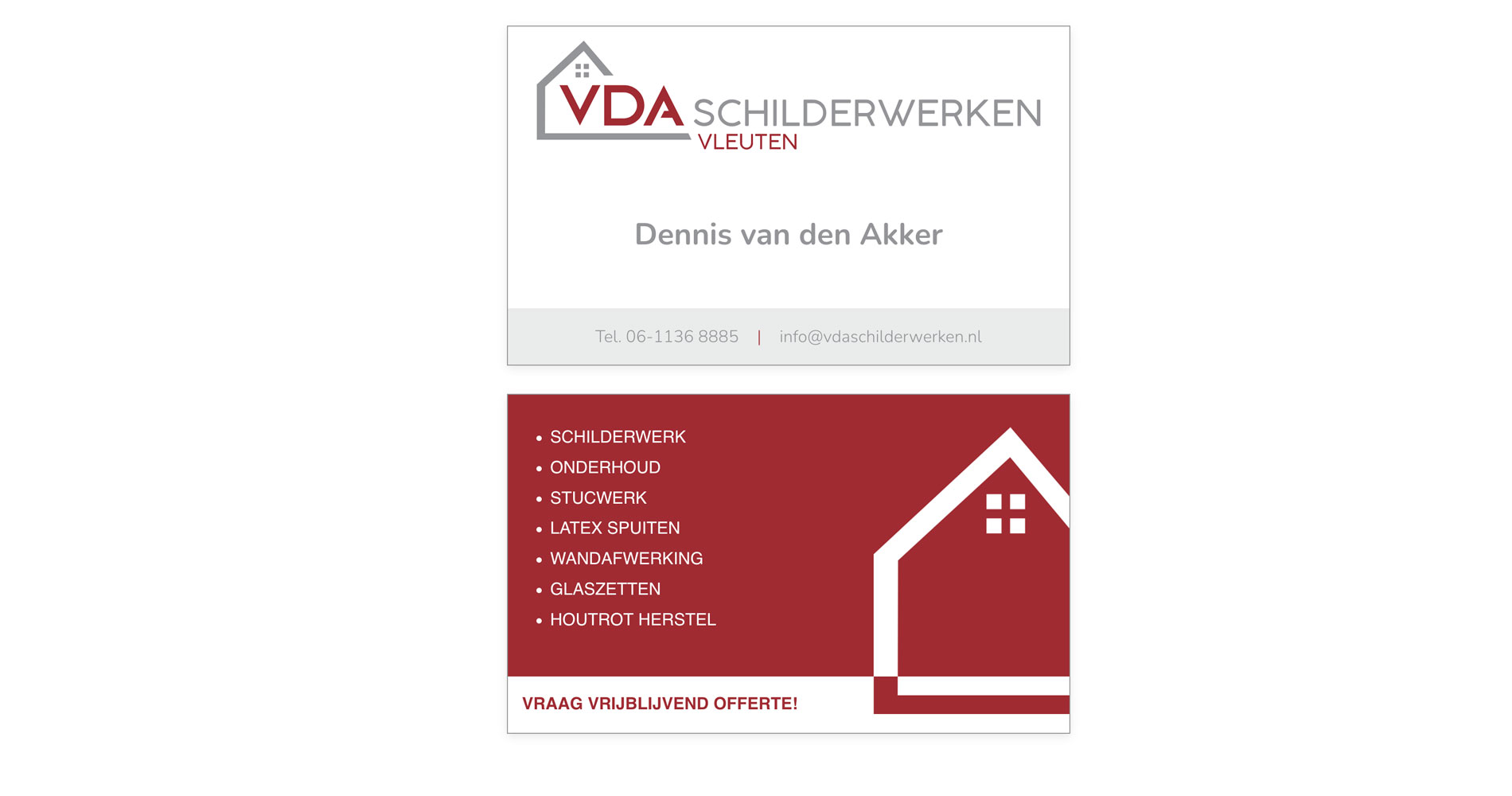 Placeholder website voor VDA Schilderwerken